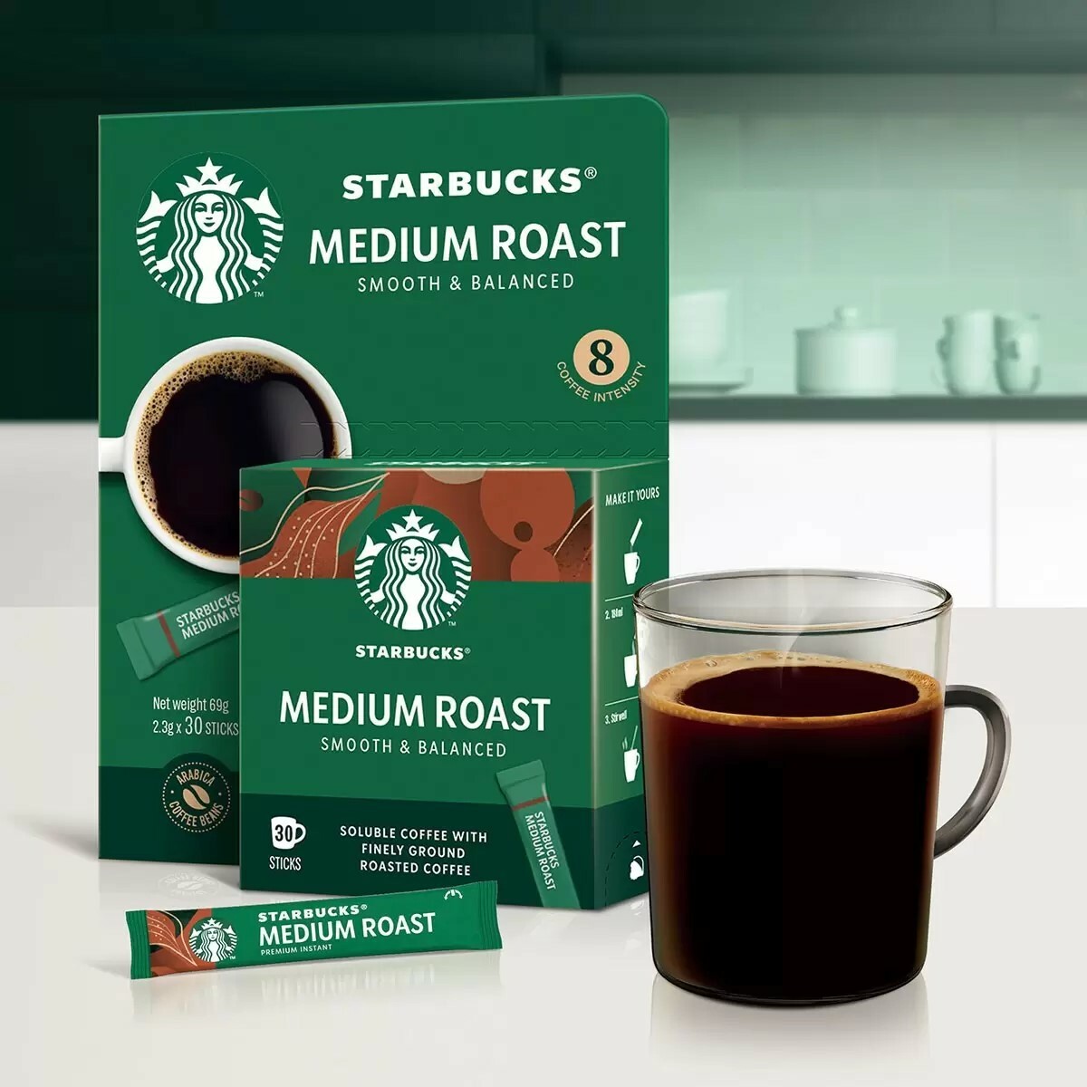 台灣 好市多 星巴克 特選系列 中度烘焙咖啡隨手包 2.3公克 X 30包 (✈️直送香港✈️運費到付)