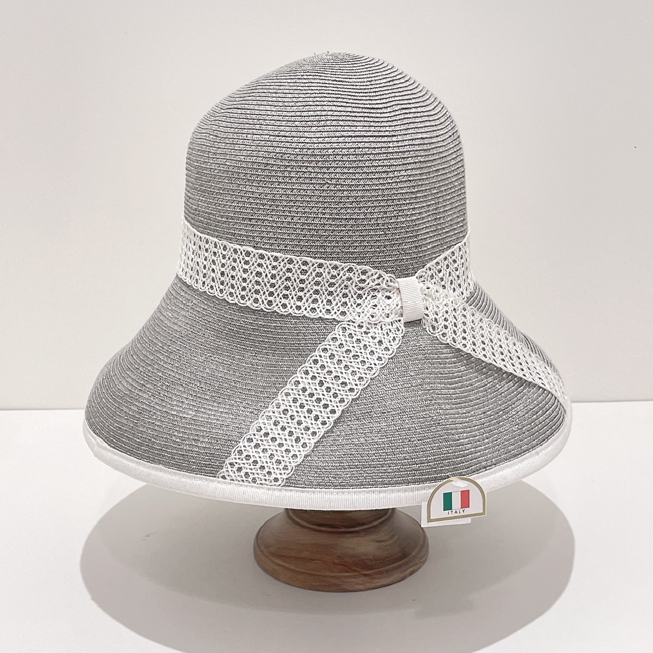 Lace蝴蝶結編織帽