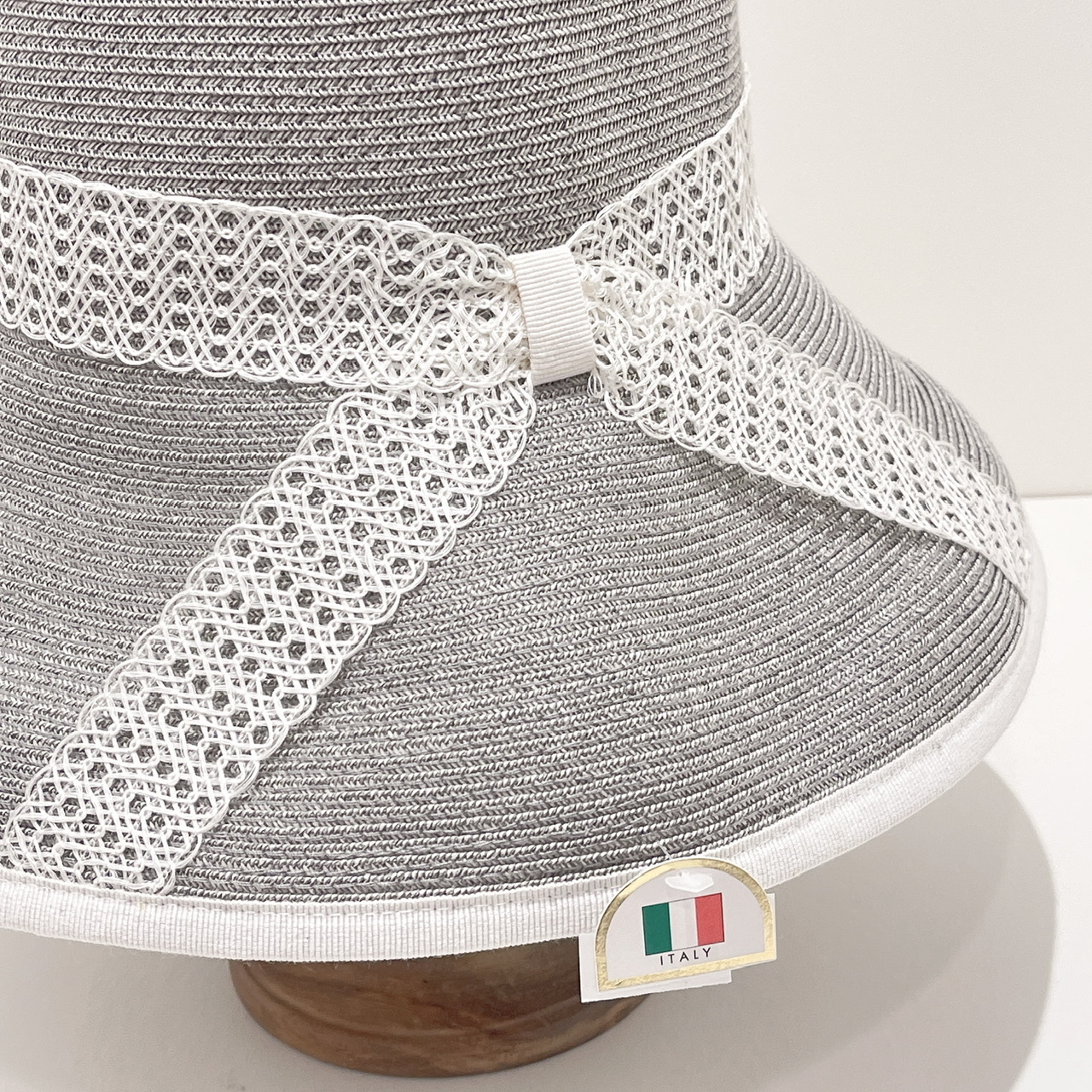 Lace蝴蝶結編織帽