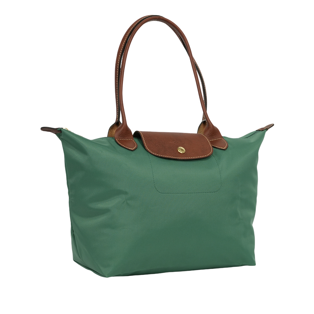【LONGCHAMP】M號長把LE PLIAGE摺疊水餃包(鼠尾草色)L2605 089 P84