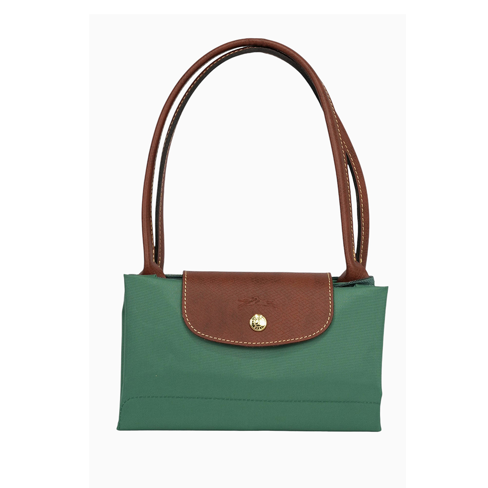 【LONGCHAMP】M號長把LE PLIAGE摺疊水餃包(鼠尾草色)L2605 089 P84