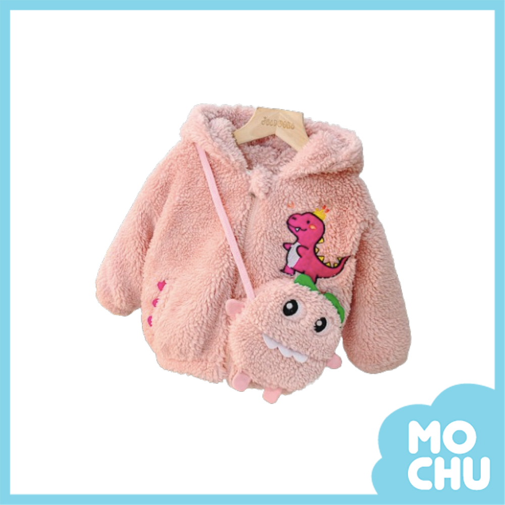 皇冠恐龍加絨連帽外套