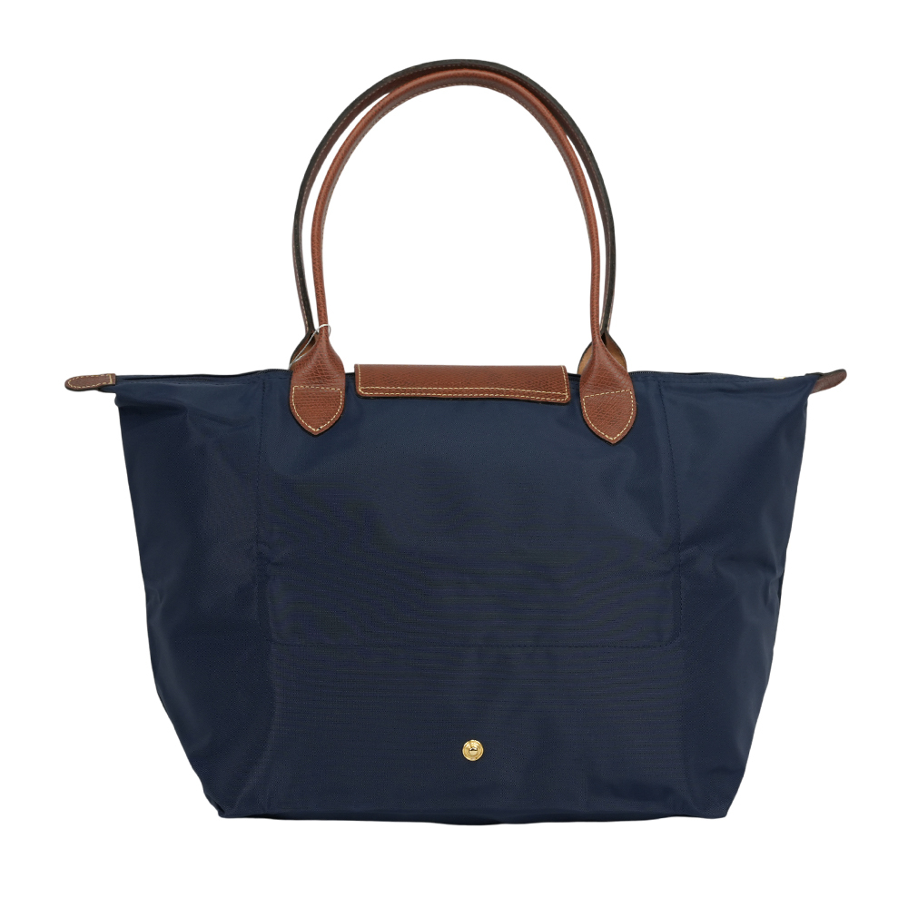 【LONGCHAMP】L號長把LE PLIAGE摺疊水餃包(海軍藍)L1899 089 P68