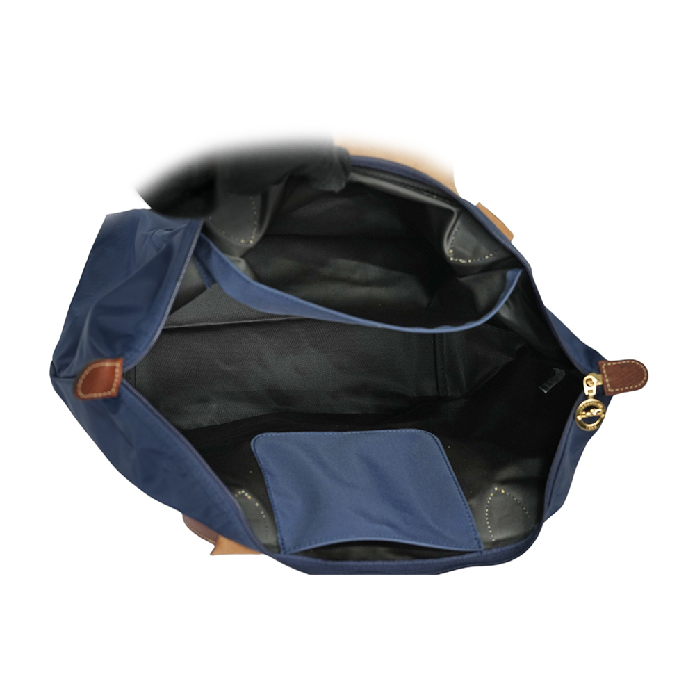 【LONGCHAMP】L號長把LE PLIAGE摺疊水餃包(海軍藍)L1899 089 P68