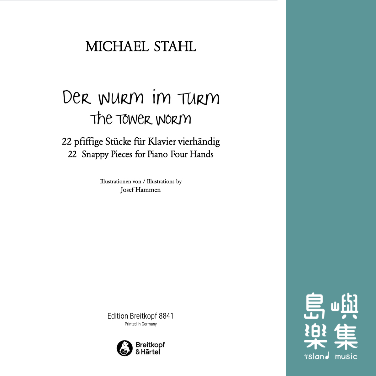 DER WURM IM TURM - THE TOWER WORM (MIT CD) PIANO