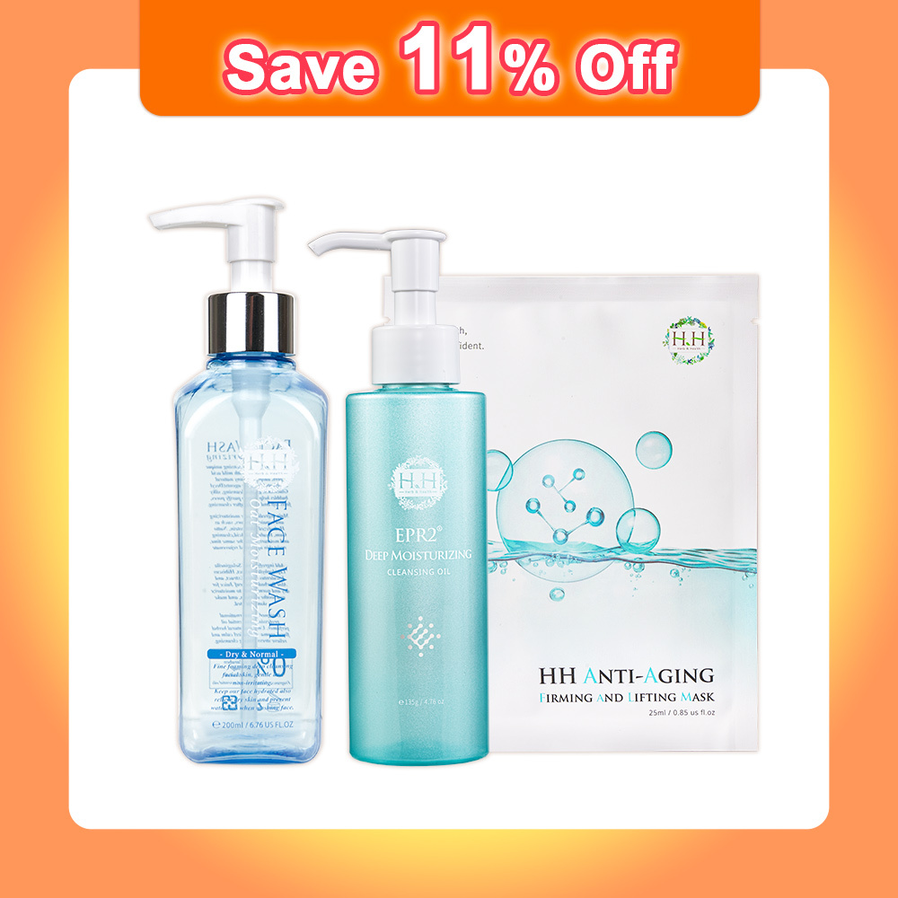 HH EPR2 Cleansing Oil + Oat Moisturizing Face Wash + Anti-Aging Mask