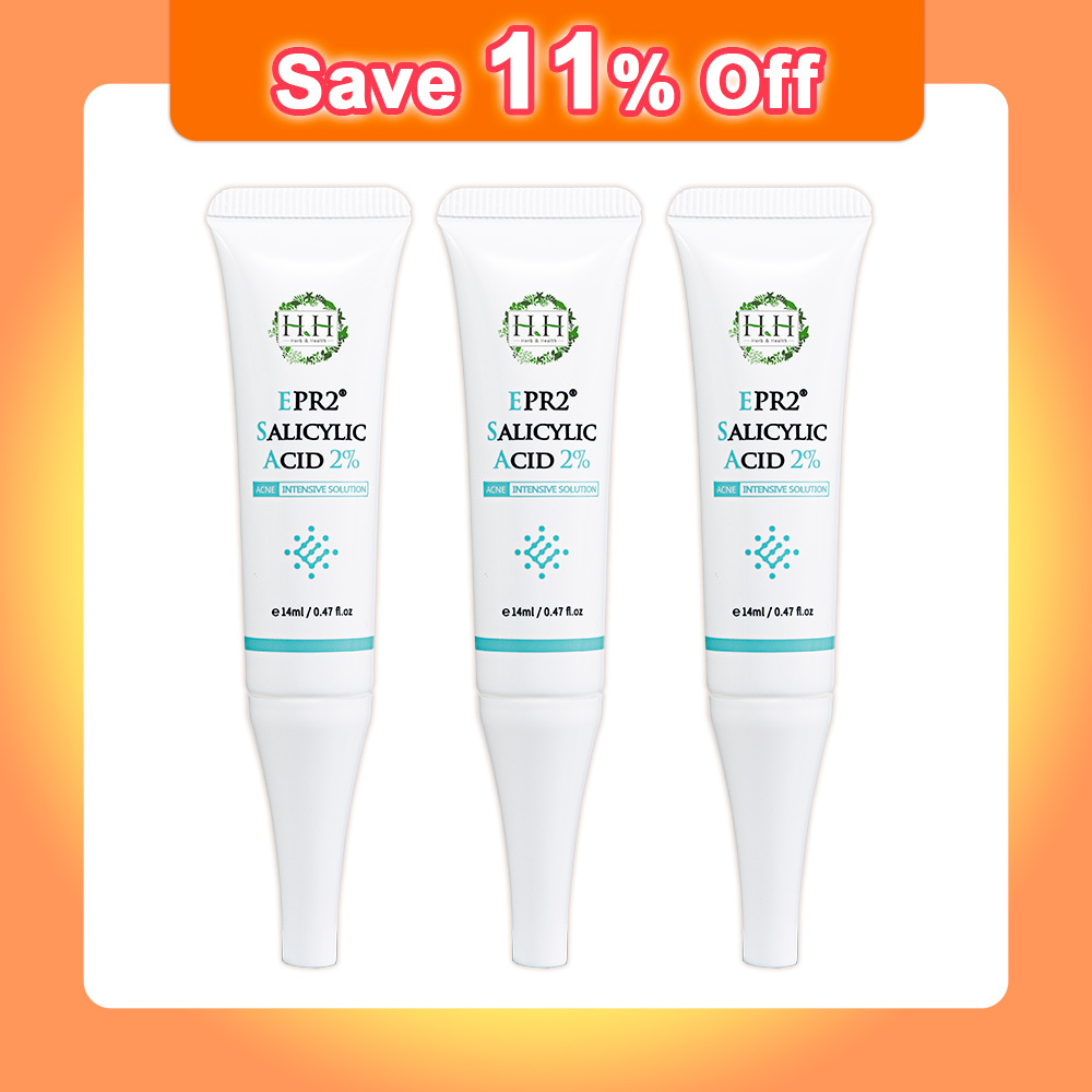 【Trio Set】HH EPR2 Salicylic Acid 2% Acne Intensive Solution(14mlx3)