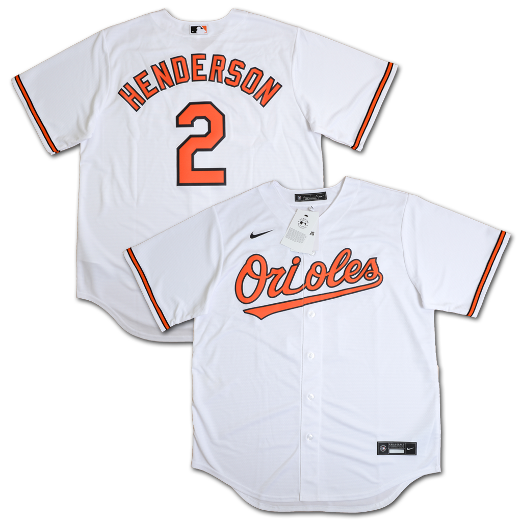 Nike 巴爾的摩金鶯隊 Gunnar Henderson 主場 球迷版 球衣