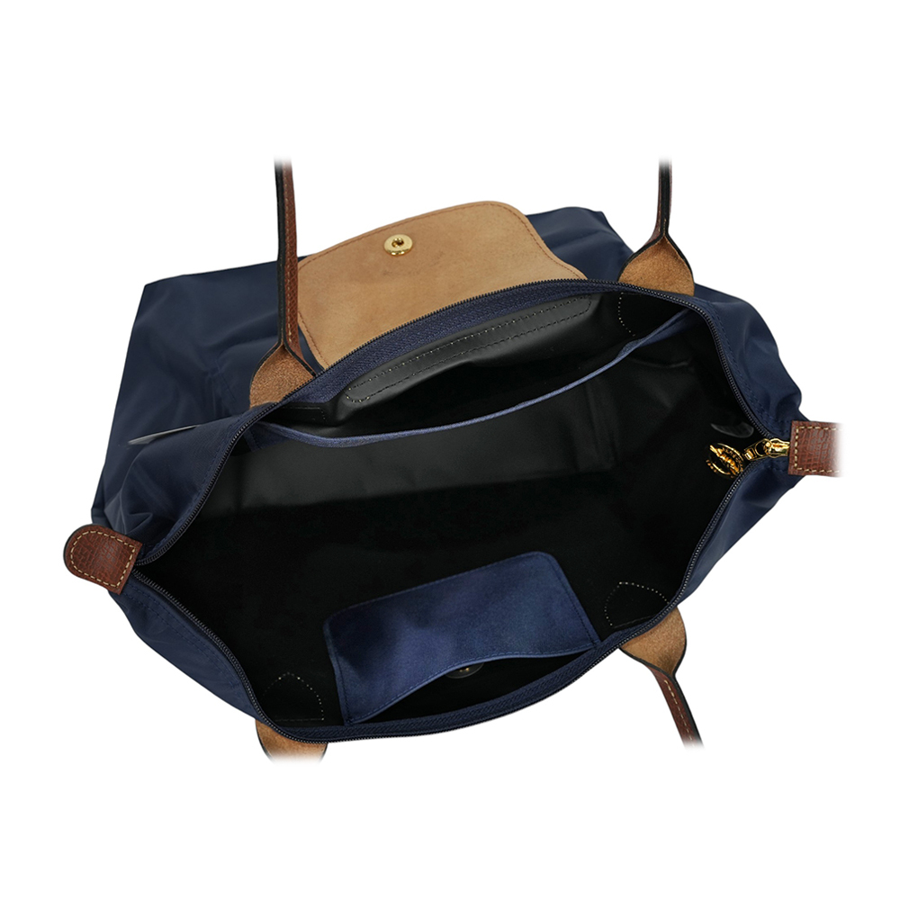 【LONGCHAMP】M號長把LE PLIAGE摺疊水餃包(海軍藍)L2605 089 P68