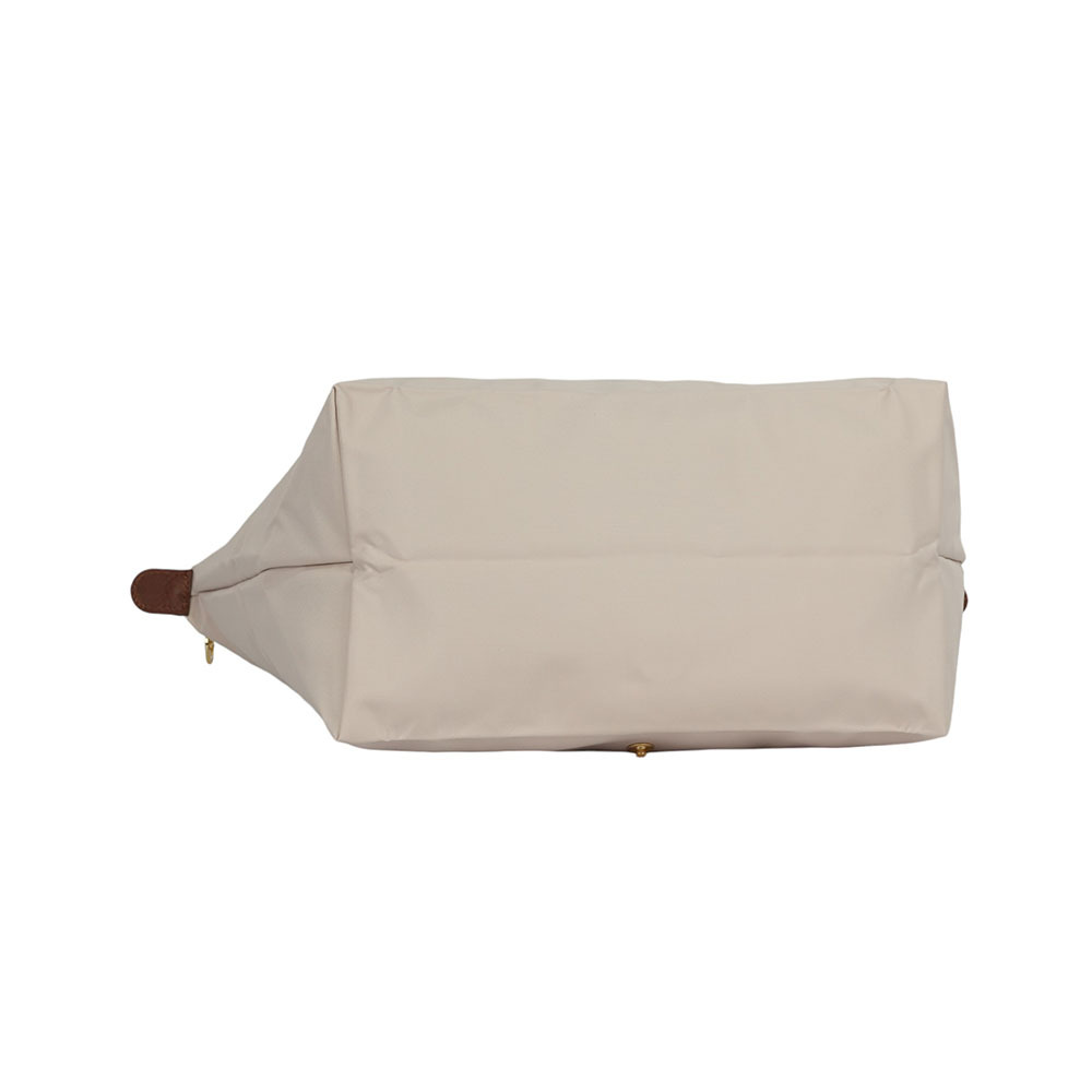 【LONGCHAMP】M號長把LE PLIAGE摺疊水餃包(紙白色)L2605 089 P71