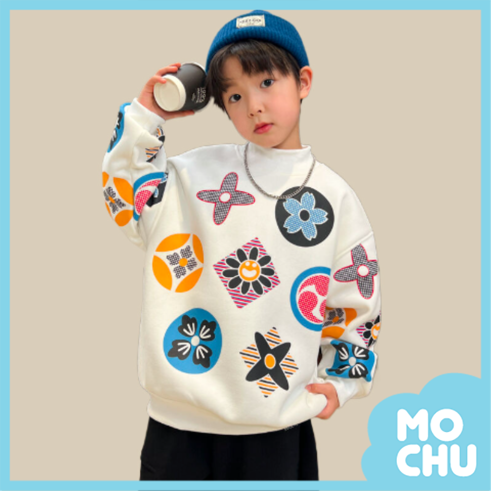 四葉草印花加絨上衣(二色)