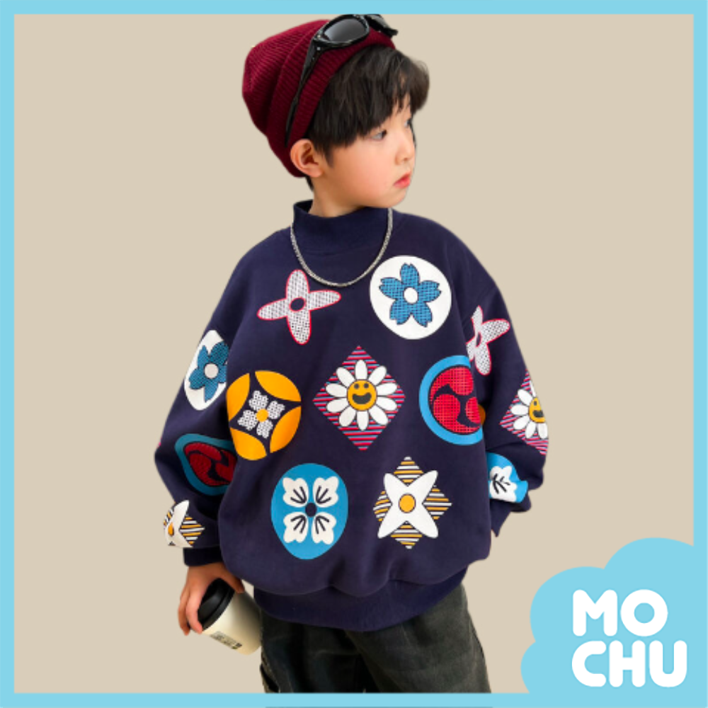 四葉草印花加絨上衣(二色)