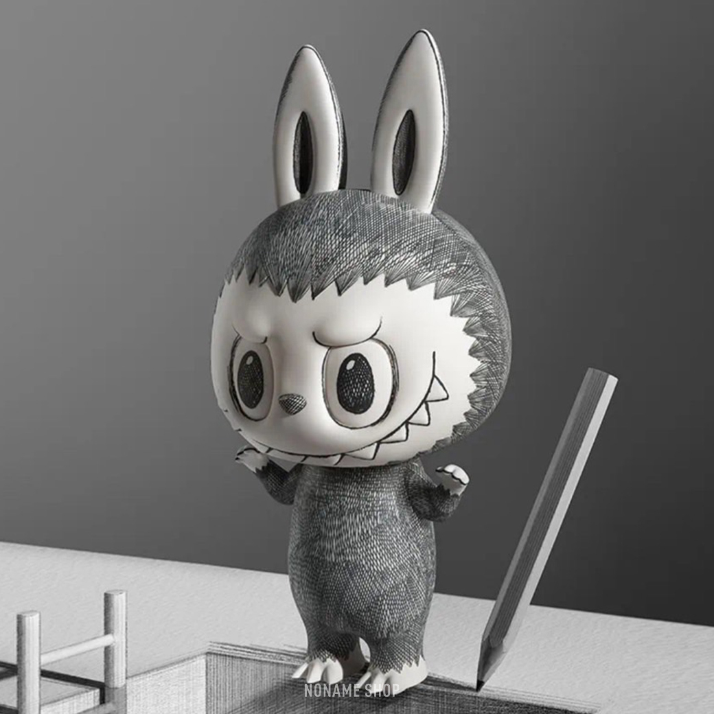 POP MART 泡泡瑪特 MEGA LABUBU 400% 素描 潮流 公仔