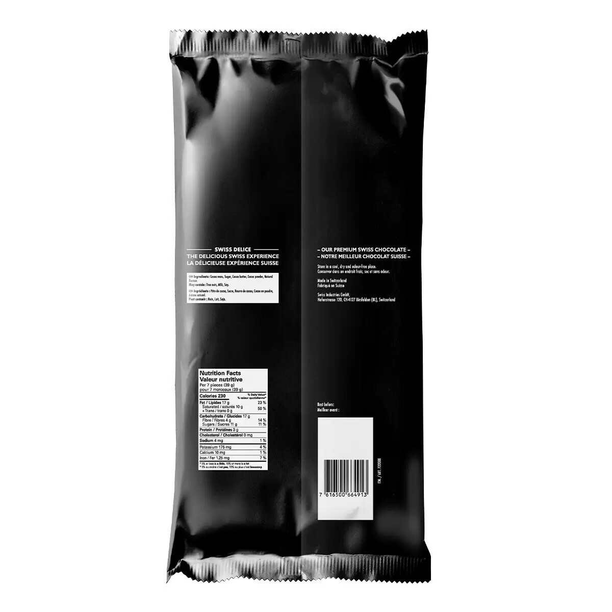 台灣 好市多 Swiss Delice 72% 黑巧克力 1.3公斤 (✈️直送香港✈️運費到付)
