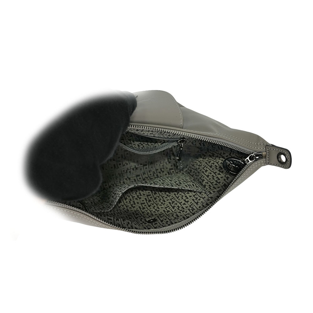 【LONGCHAMP】Le Pliage Xtra XS 小牛皮迷你餃子斜背包(斑鳩灰)10212 987 P55