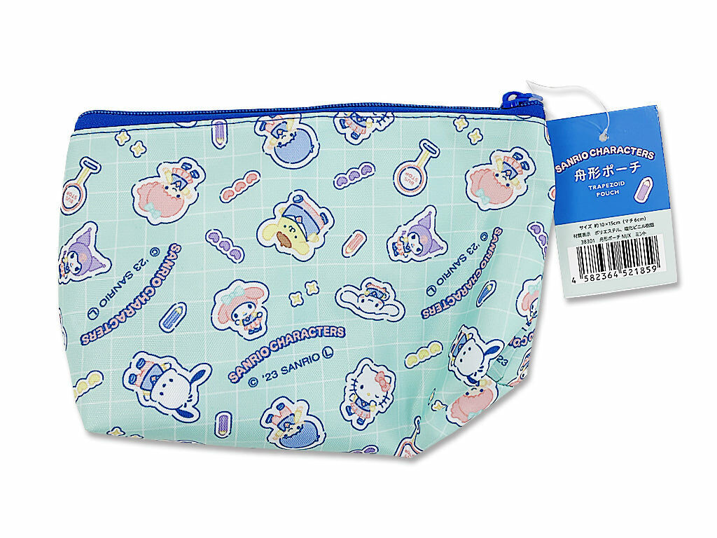 船形小物收納袋/三麗鷗薄荷色 15x10x6cm