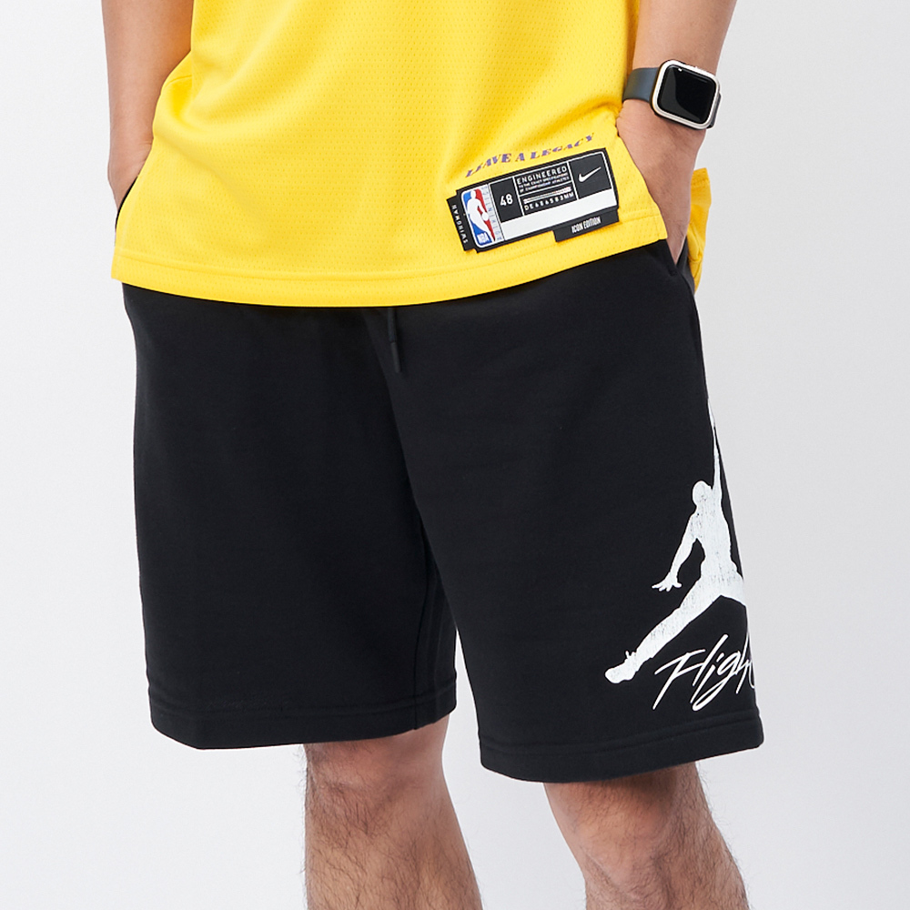 Nike AS M J ESS FLC HBR 9 Short LB 男款 黑色 運動 休閒 短褲 FV7310-010