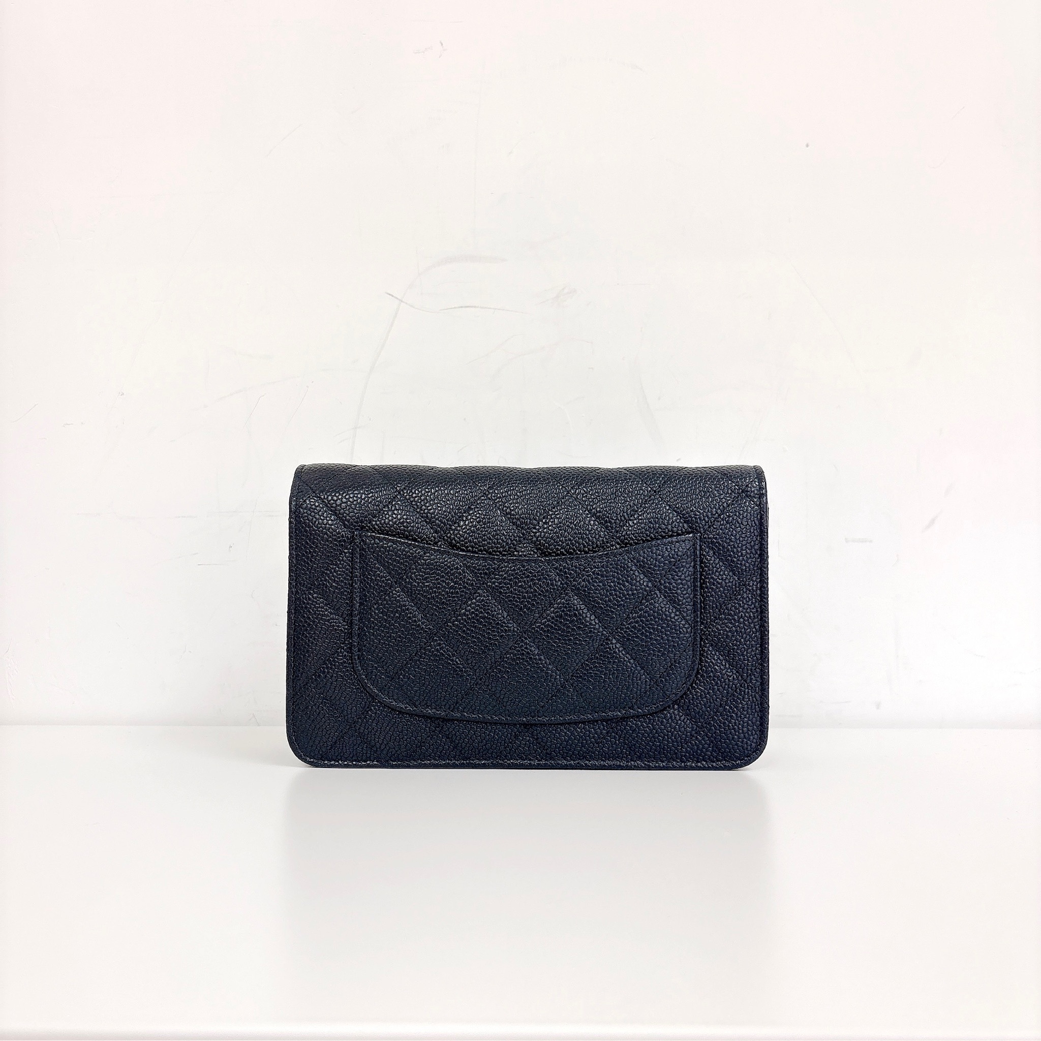 Chanel Classic Woc Caviar Bag - Black / Shw