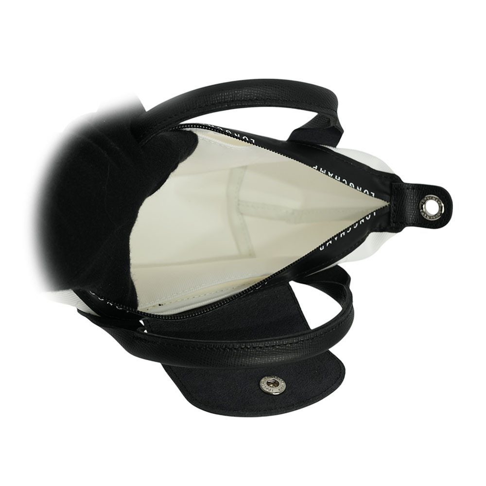 【LONGCHAMP】LE PLIAGE ENERGY 迷你再生帆布二用包(白色)L1500 HSR 007
