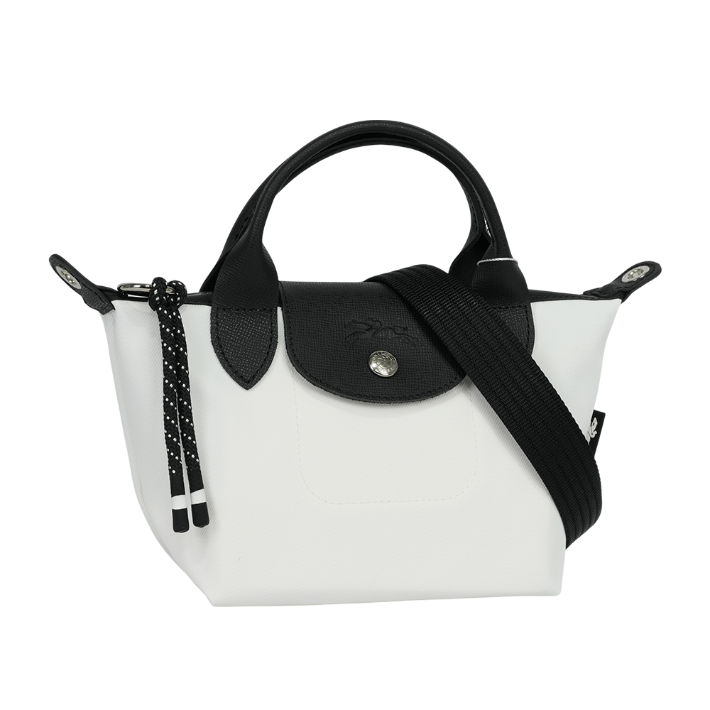 【LONGCHAMP】LE PLIAGE ENERGY 迷你再生帆布二用包(白色)L1500 HSR 007