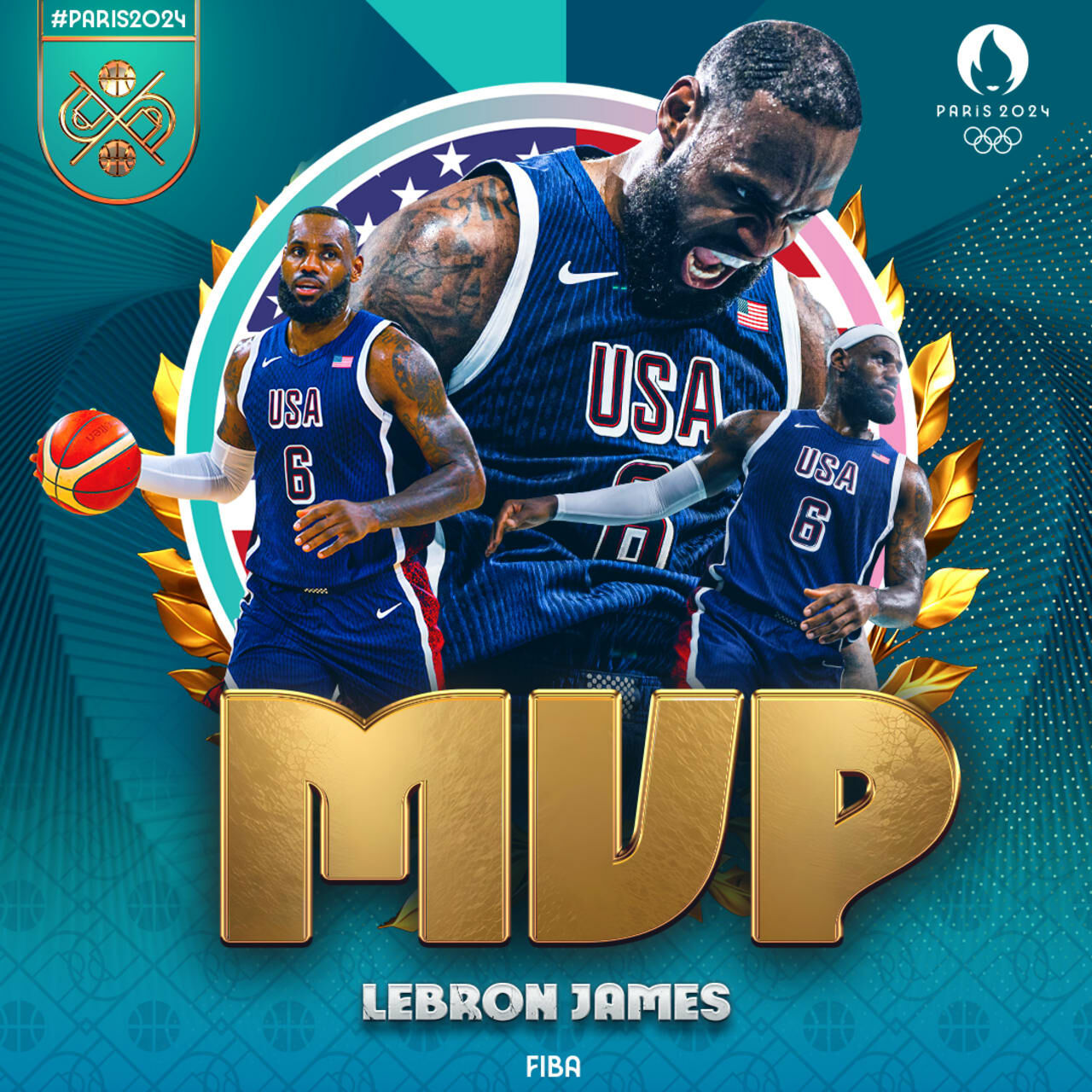 LeBron James - 2024 Olympic Games TOPPS NOW® Card 30