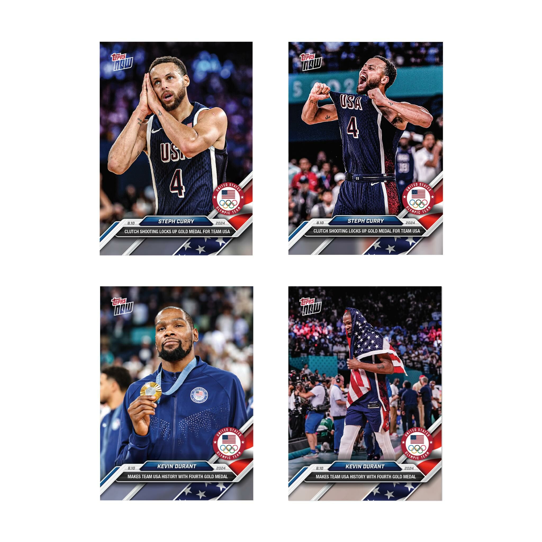 2024 Olympic Games TOPPS NOW® Card 27 & 28