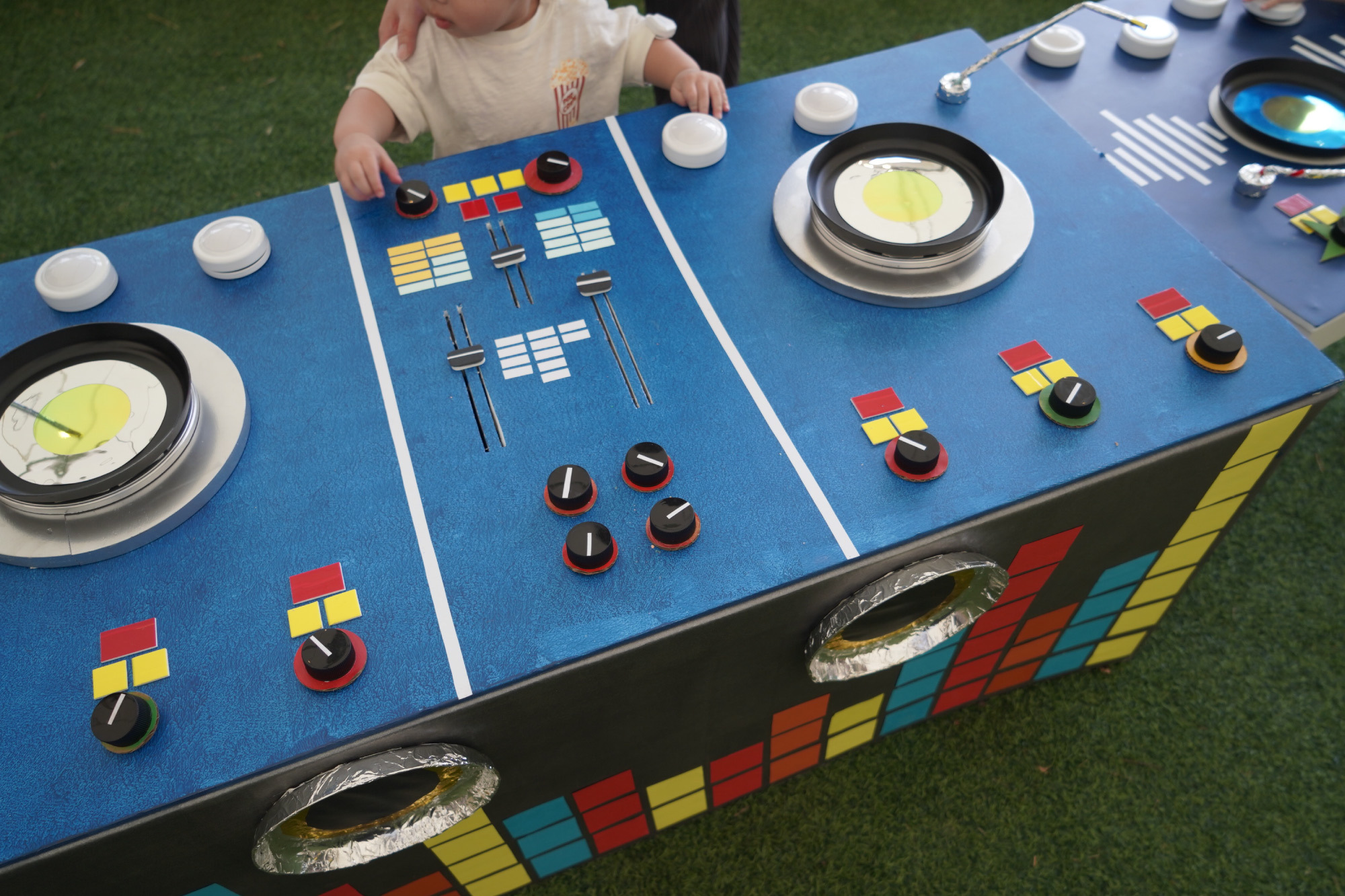 這是一張兒童職業體驗區，廚師的照片