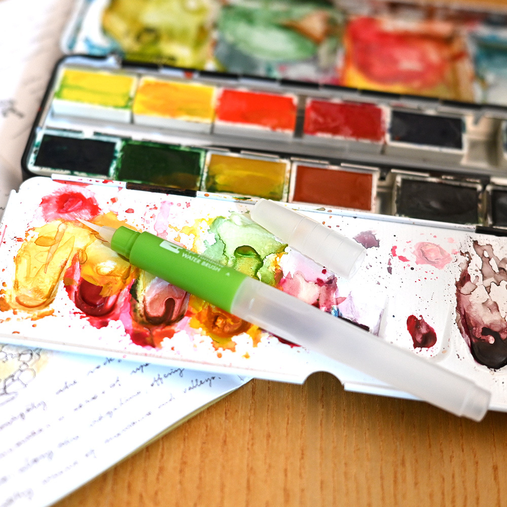 TOMBOW 水筆三尺寸一組：出門上色好夥伴