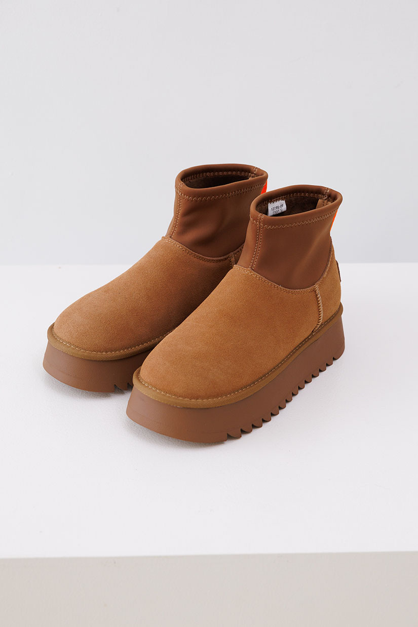 ➤真皮內刷毛厚底保暖雪靴(36)