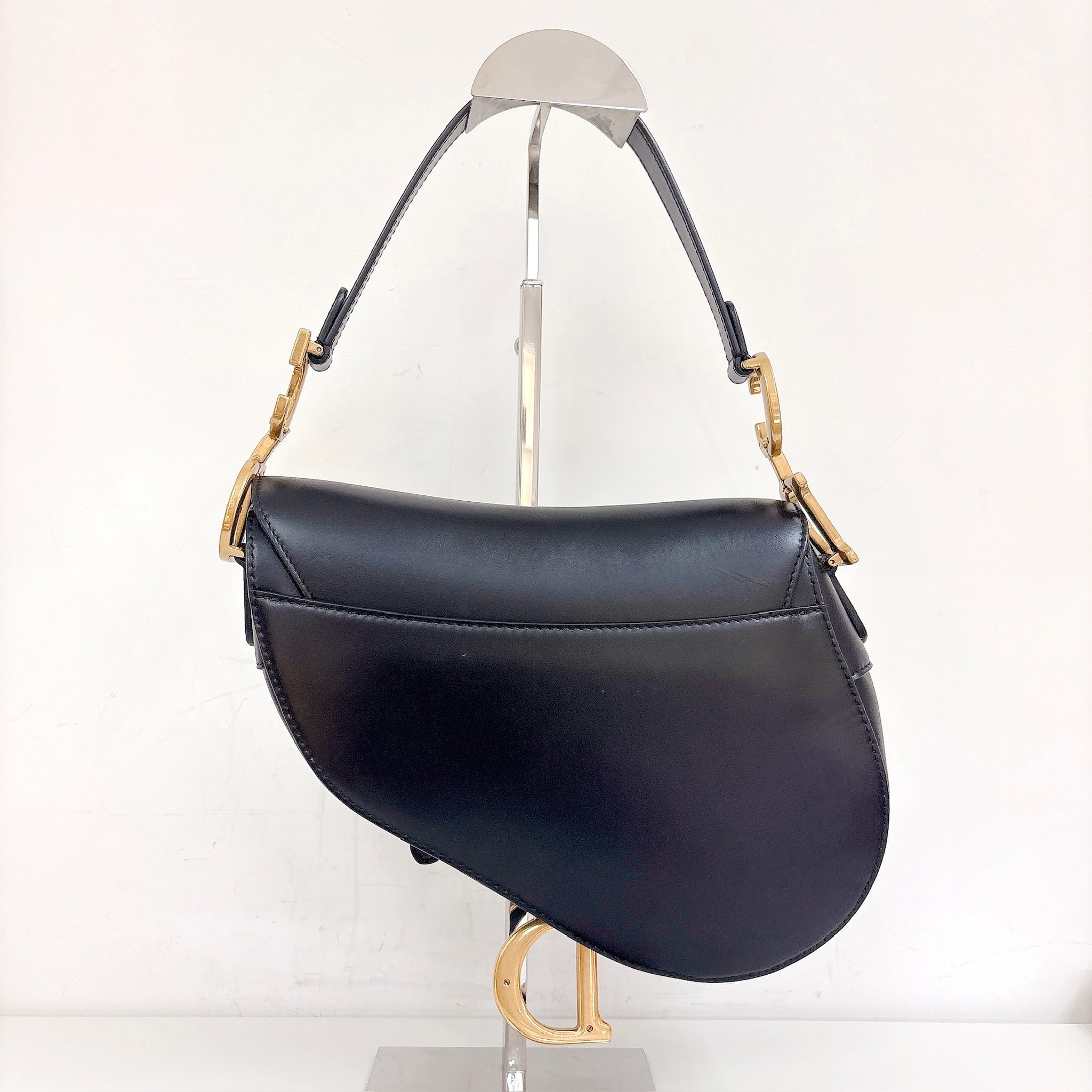 Dior Saddle Bag Medium - Black / Ghw