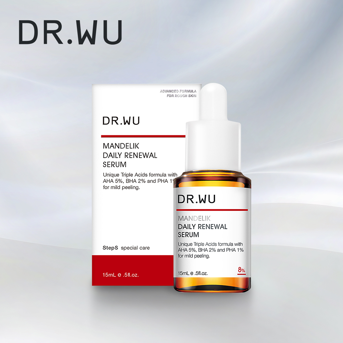 DR.WU杏仁酸溫和煥膚精華8%15mL