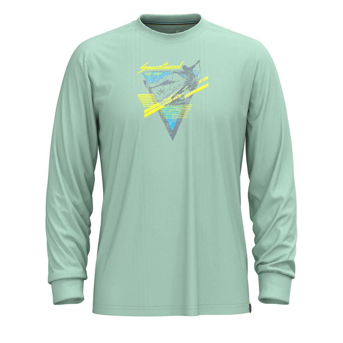 Smartwool 美國 塗鴉長Tee/熱潮年代 男款 (北極綠) 長袖/上衣/羊毛/抑菌抗臭 12SW002599