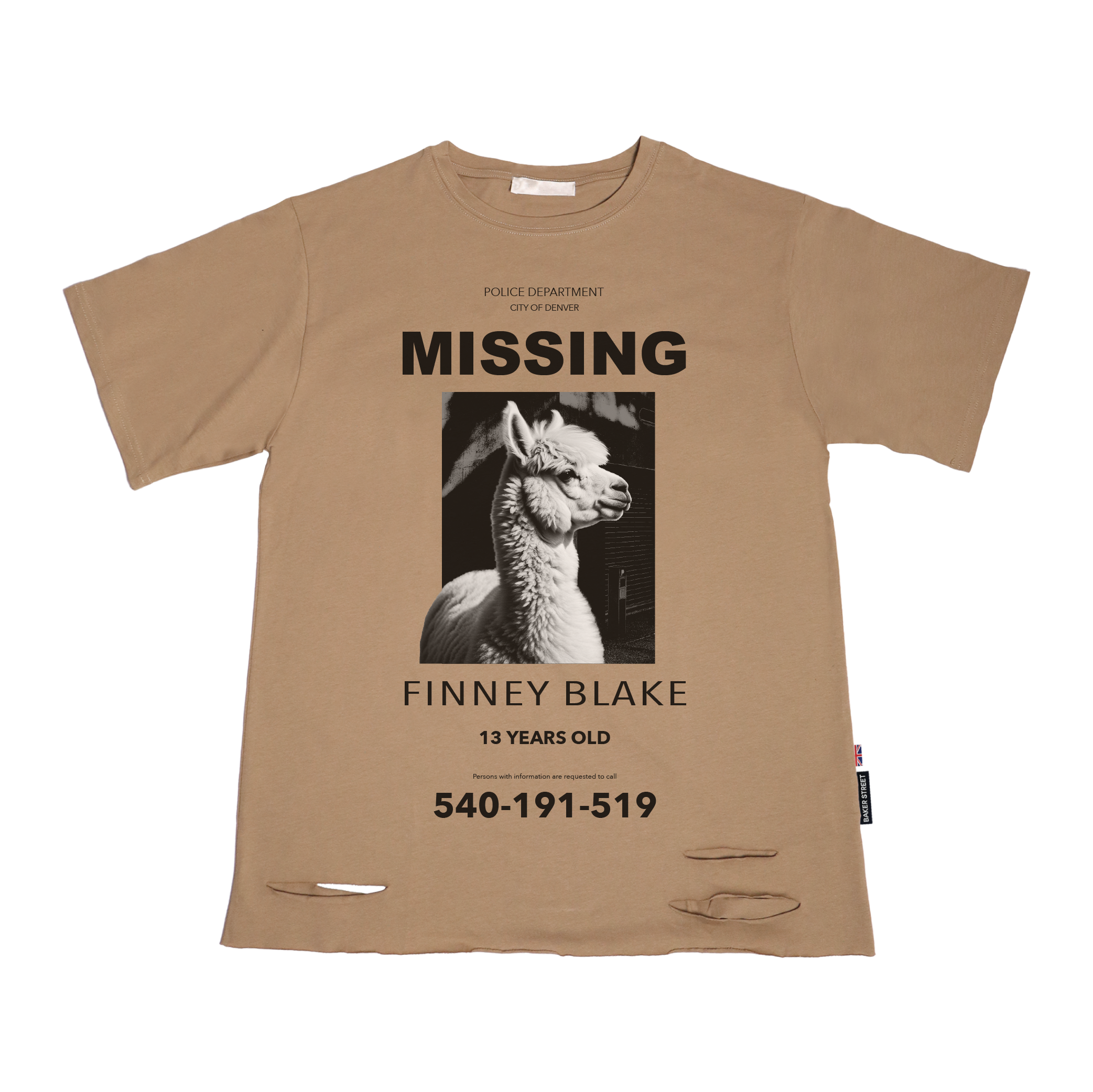 羊駝在哪裡下擺破洞韓版女Ｔ