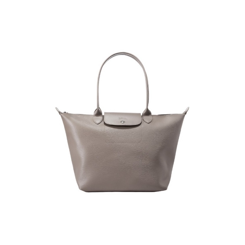LONGCHAMP Le Pliage City 31大型長柄塗層帆布牛Tote購物袋