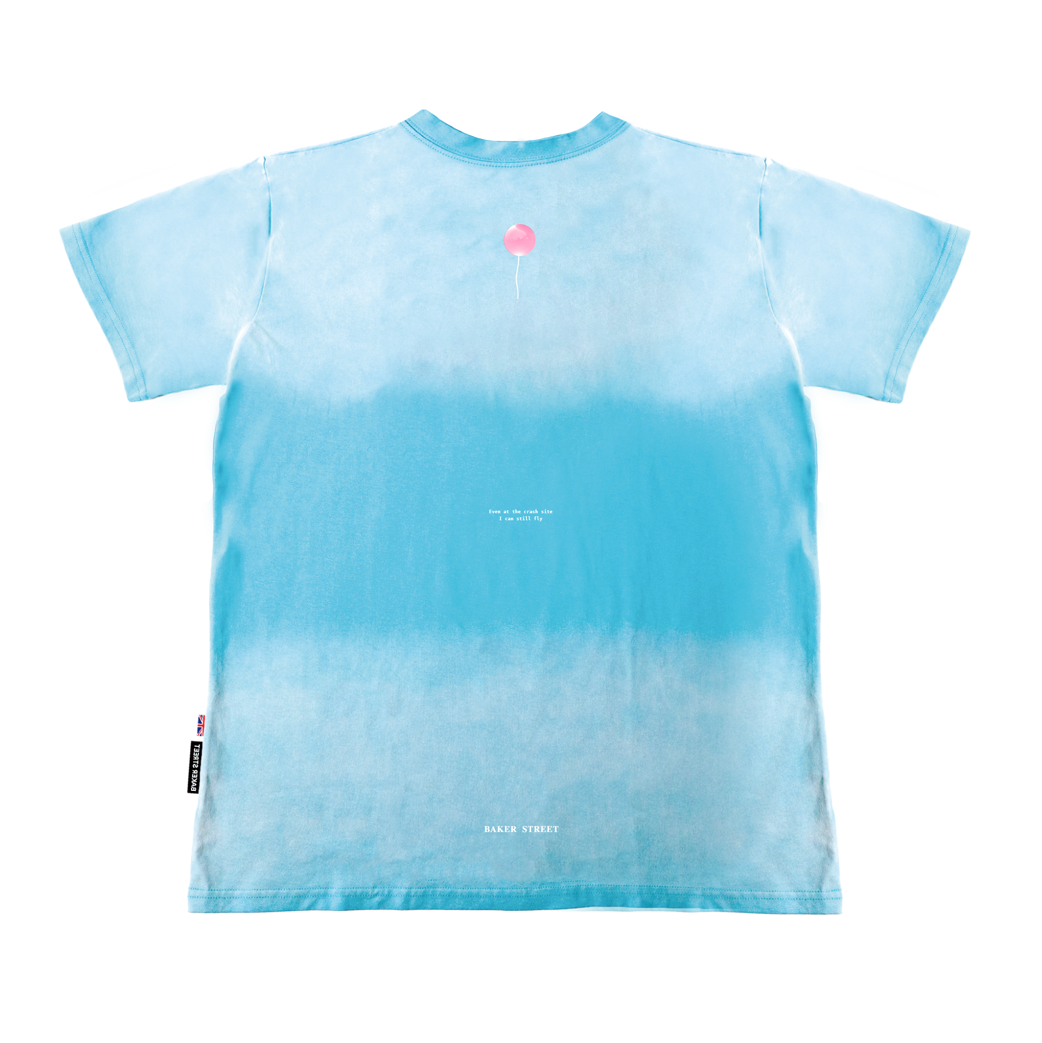 羊駝印花水洗漸層長版女T