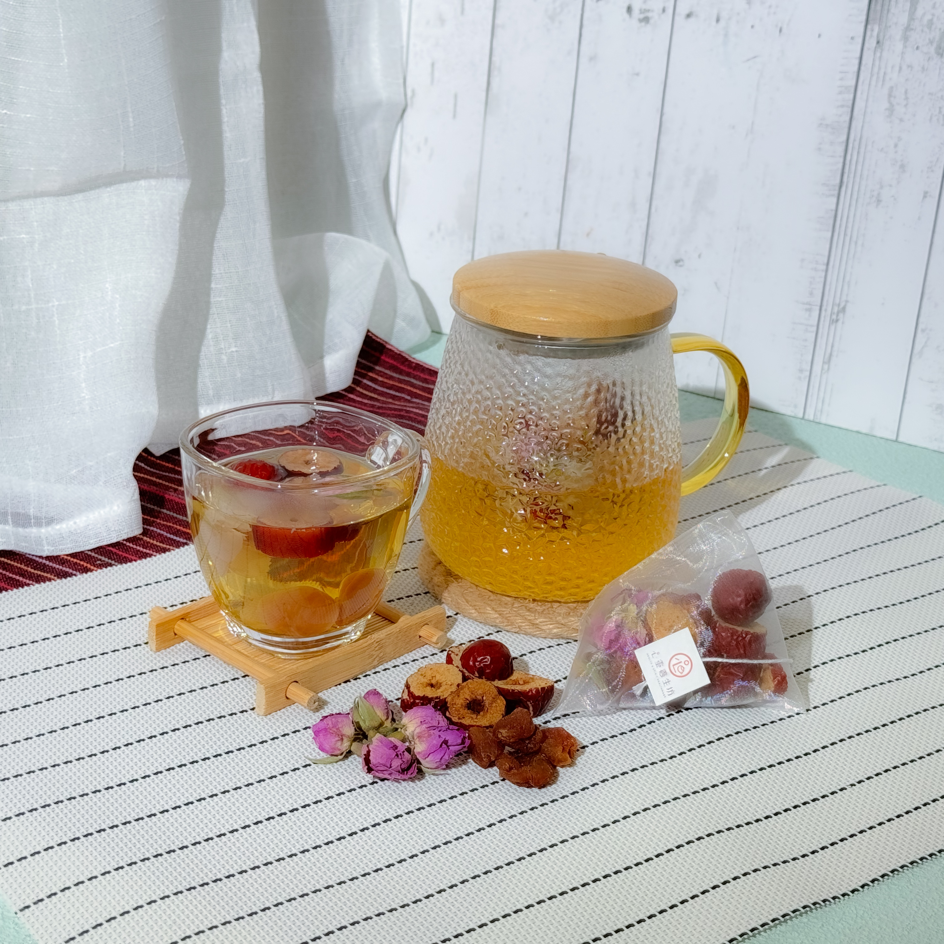 紅棗圓肉玫瑰花茶 (10小包)│補血養顏，養心安神