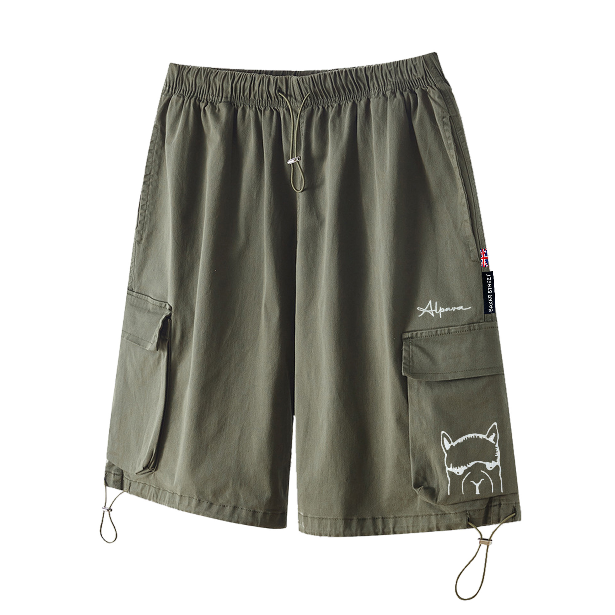 工裝大羊駝短褲