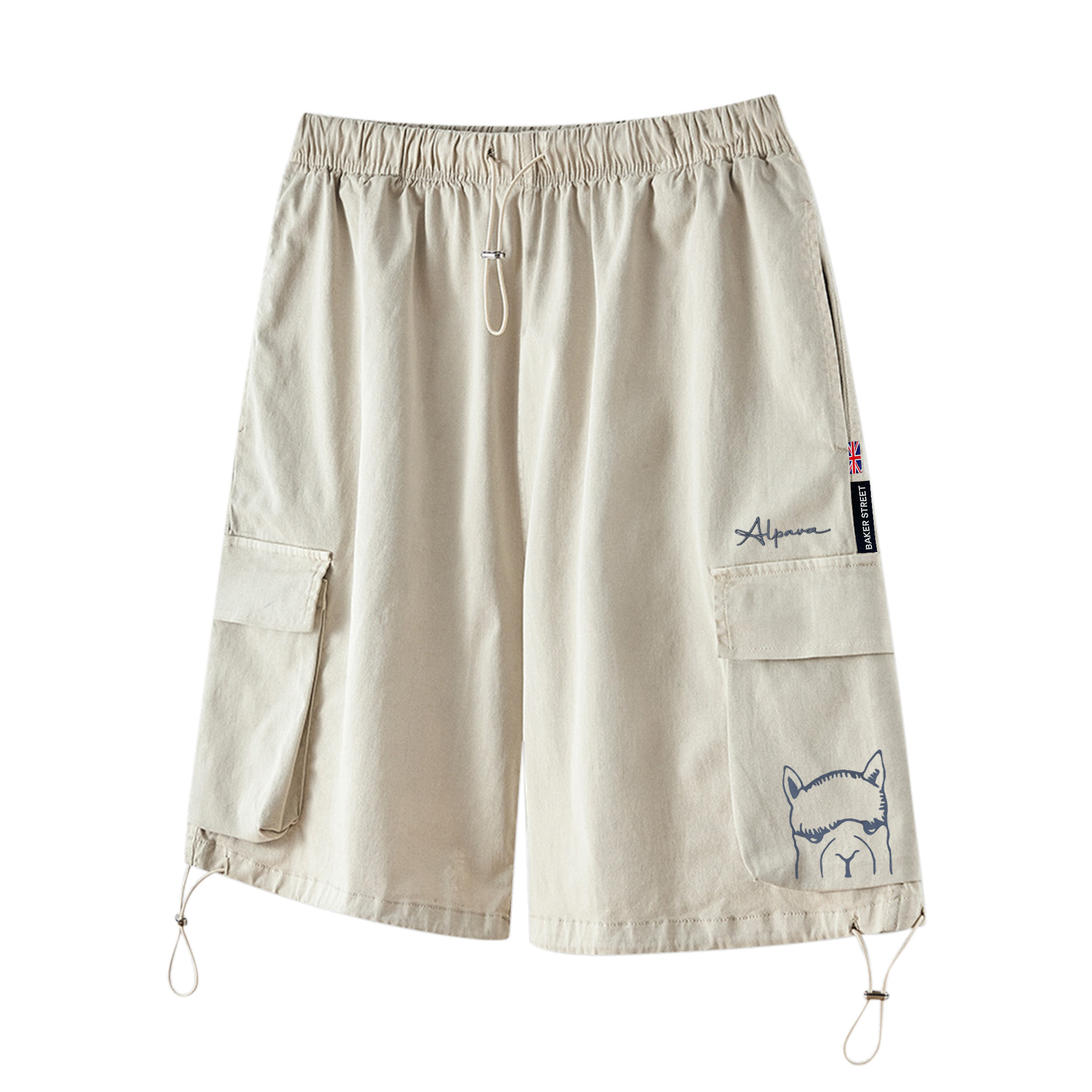 工裝大羊駝短褲