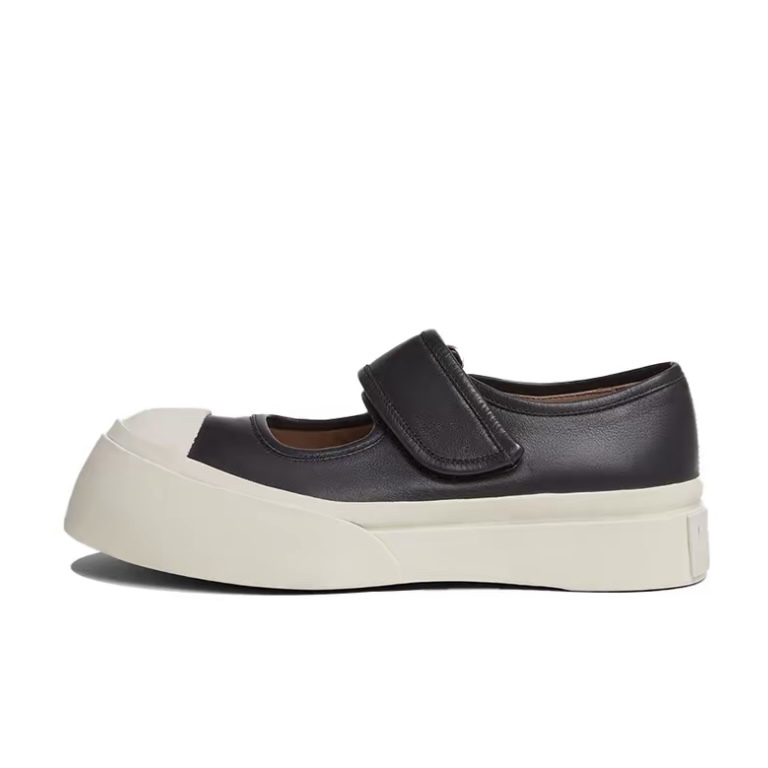 MARNI 黑色納帕皮革瑪麗珍運動鞋