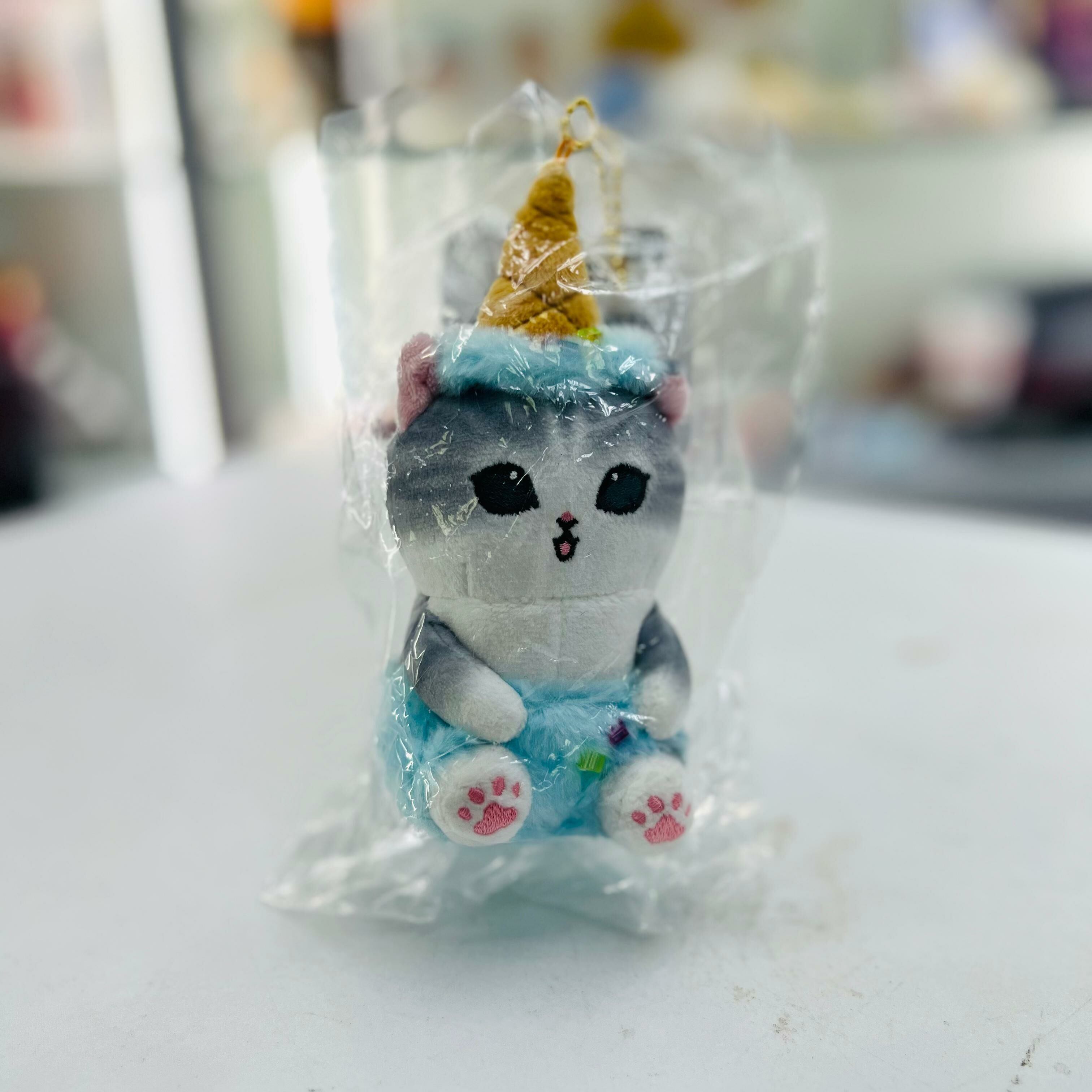 Mofusand Ice Cat Mascot (soda)Keychain