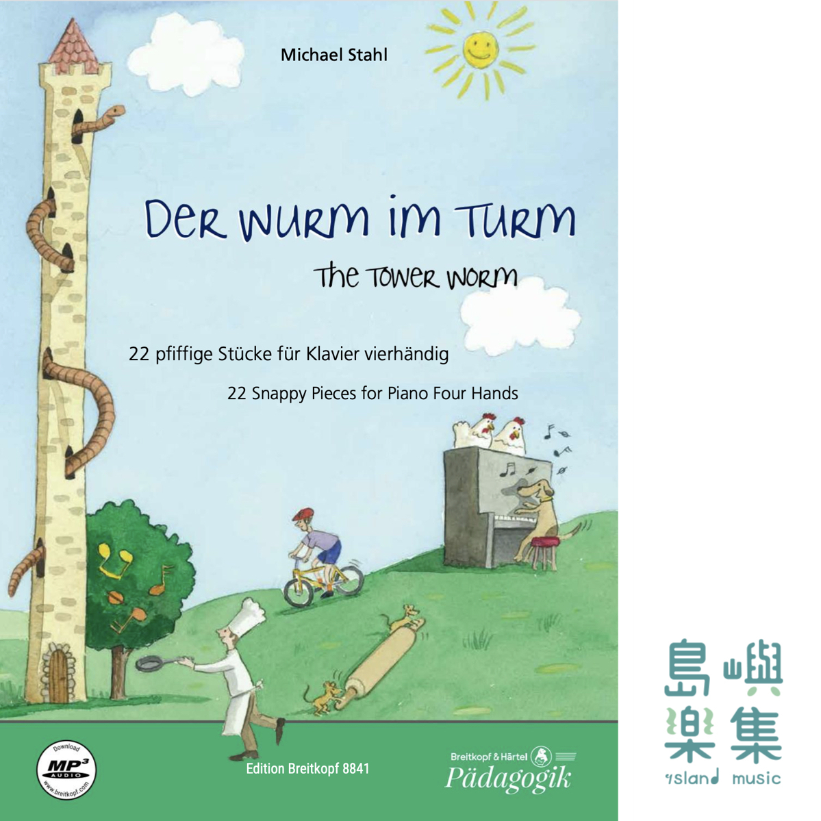 DER WURM IM TURM - THE TOWER WORM (MIT CD) PIANO