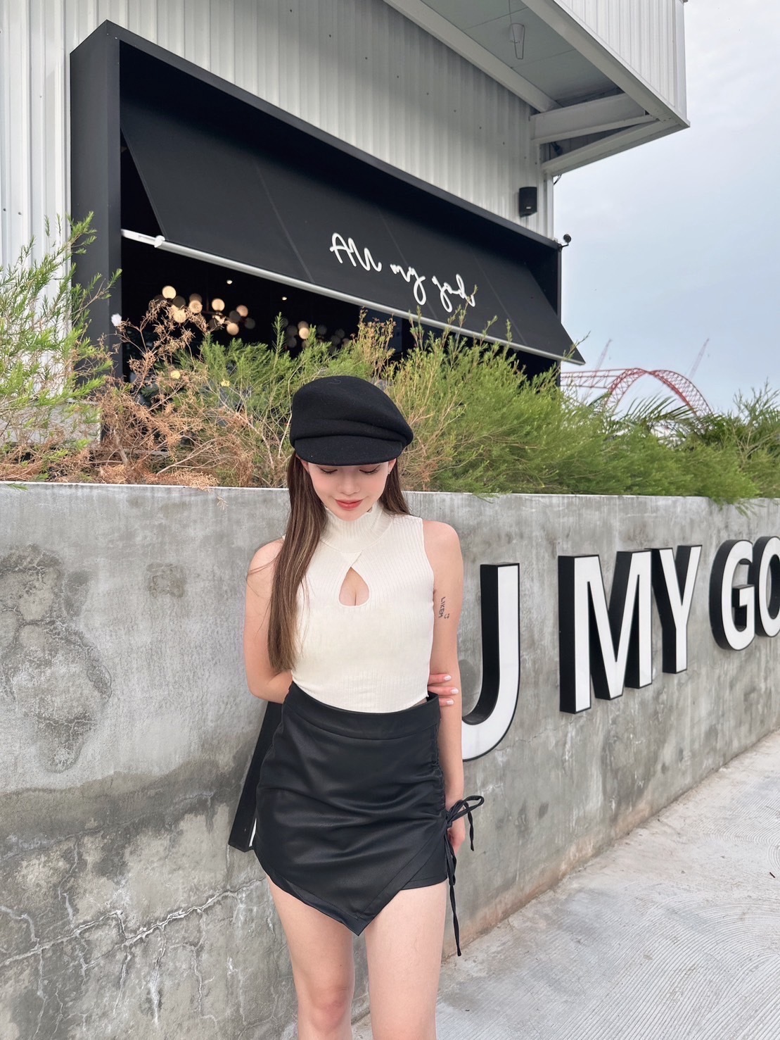 胸簍空火辣背心