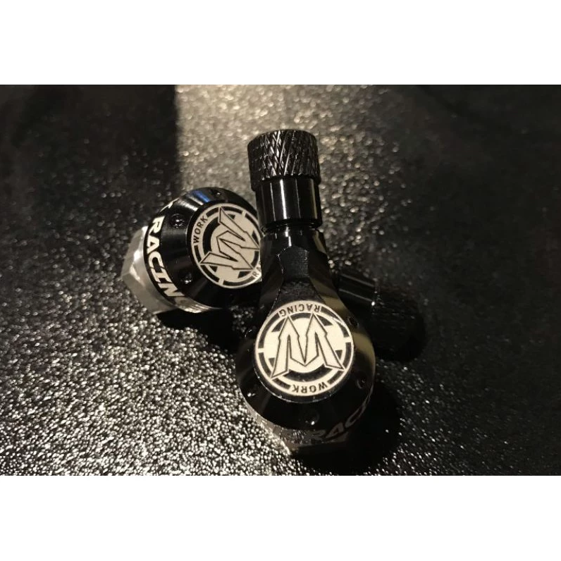 【Work Racing】 cnc 氣嘴 I型/L型60度 黑色 10mm孔位 全車系通用