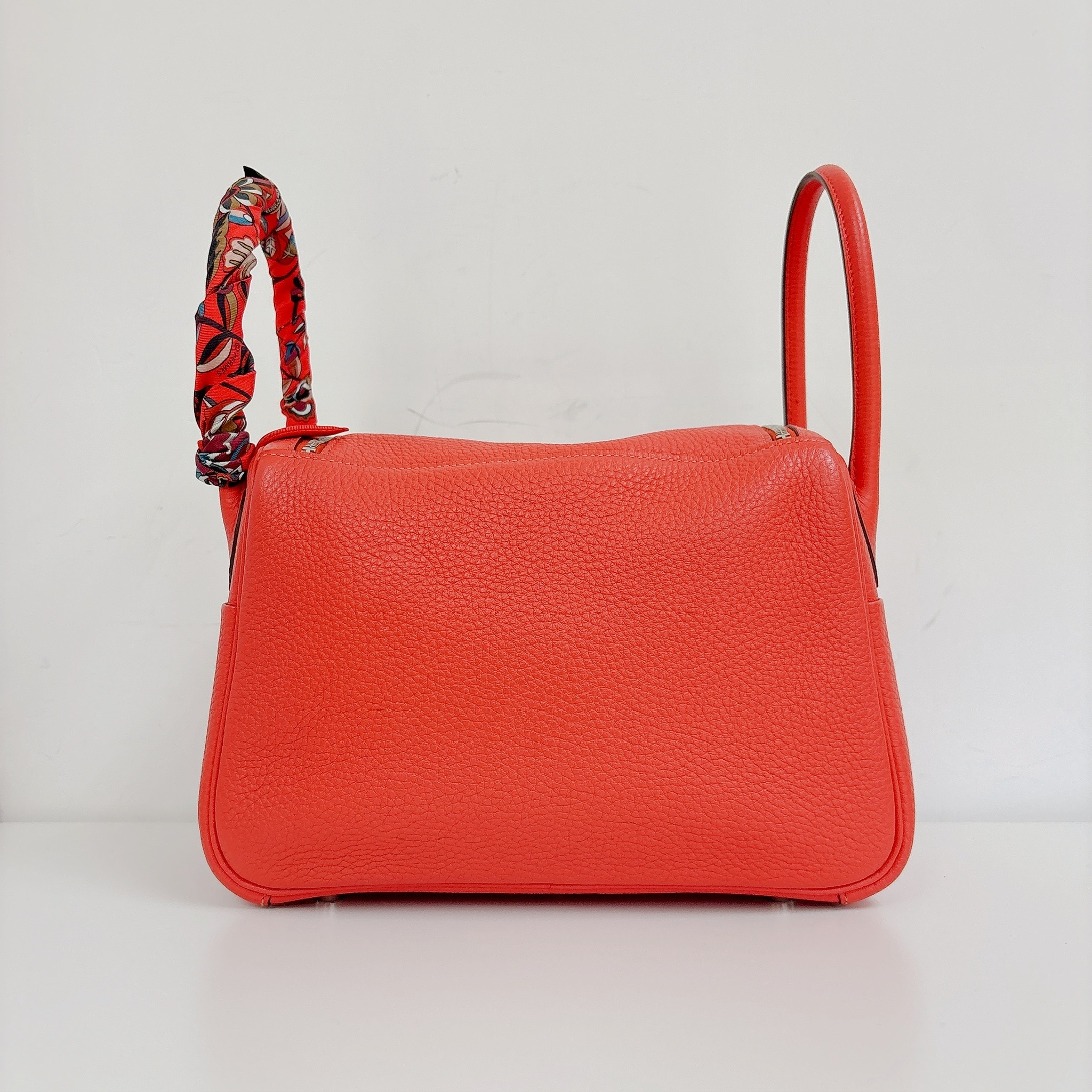 Hermes Lindy 26 Bag - Rouge Tomate / Shw