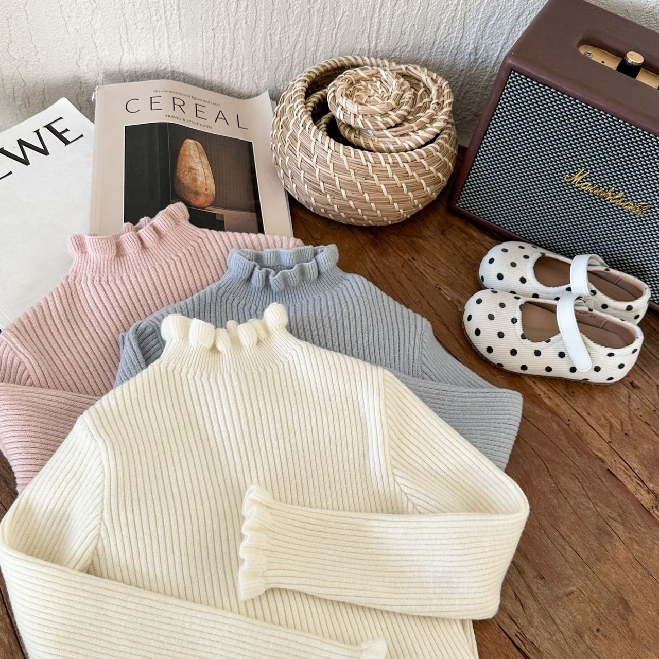 三色棉花糖上衣