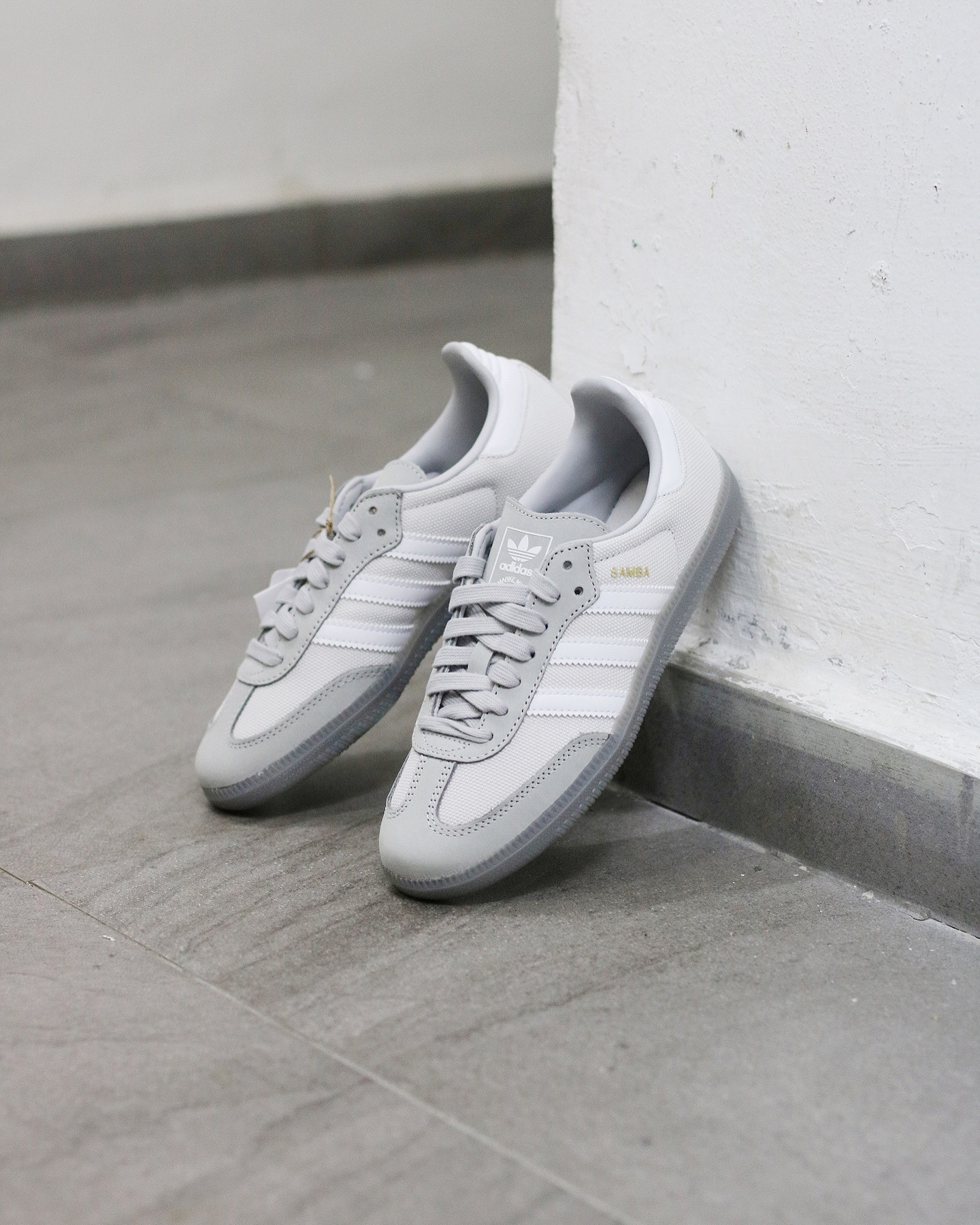 Adidas Samba OG Grey迷霧灰白 灰白色 淺灰色 IE9099