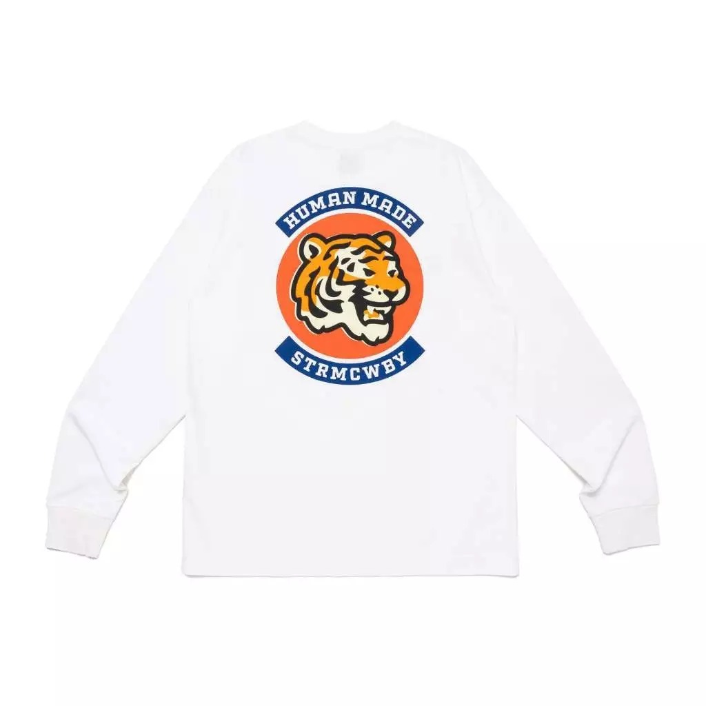 2024AW HUMAN MADE GRAPHIC L/S T-SHIRT 背後 老虎 大頭 長T 現貨 HM28CS037現貨 HM28CS037