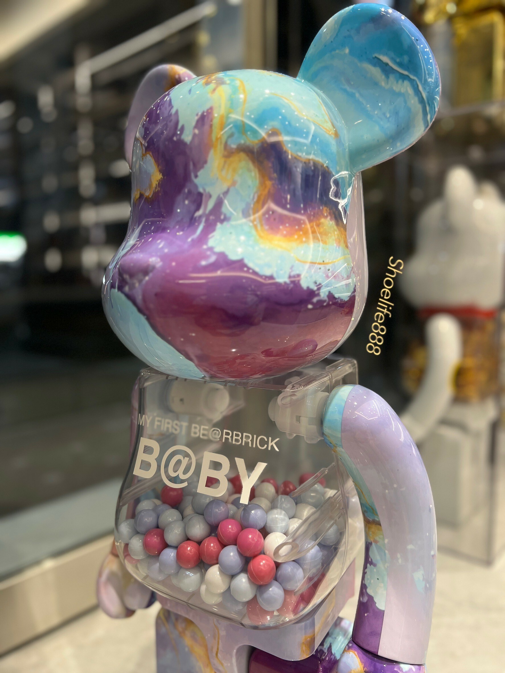 BE@RBRICK 大理石紫藍千秋1000%