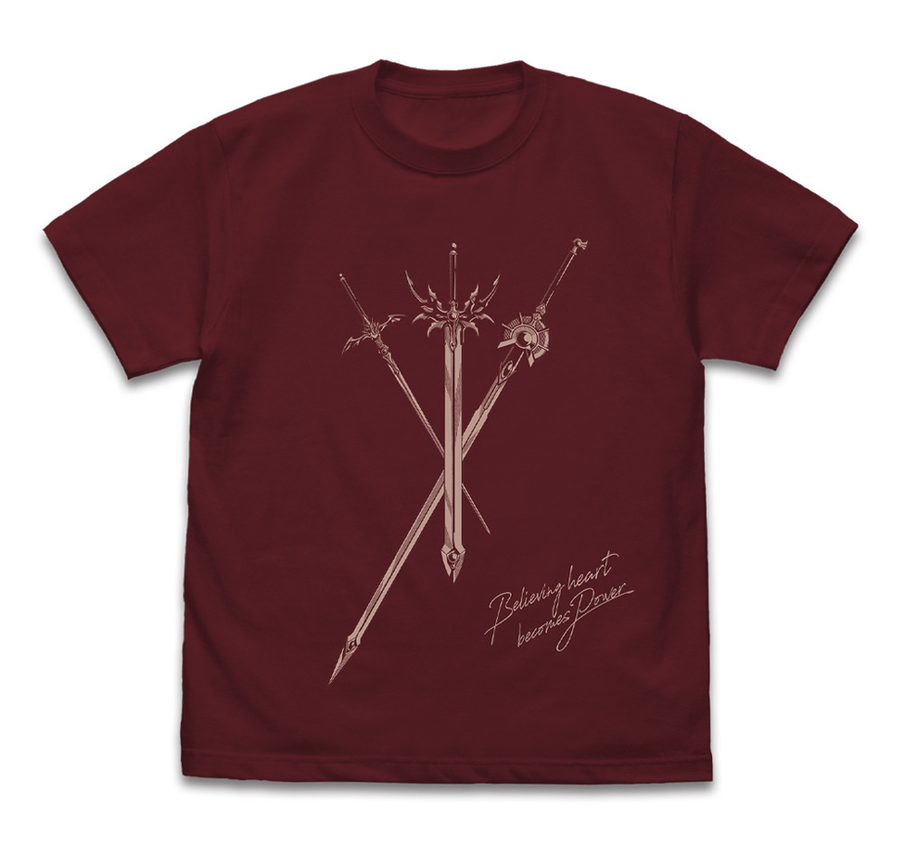 Cospa 1111 光・海・風の剣 Tシャツ [魔法騎士レイアース] BURGUNDY