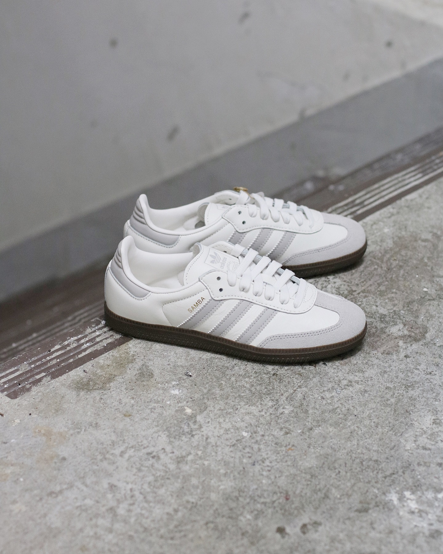 Adidas Samba OG White Grey Granite 白灰 JH6479